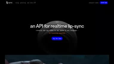 Нейросеть Sync labs - Редактирование аудио,Разработка ПО