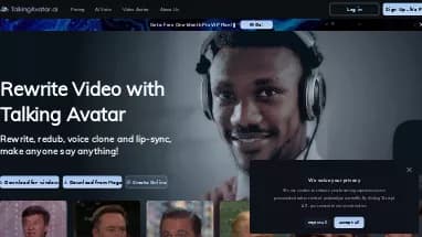 Нейросеть TalkingAvatar - Аватары и цифровые 3D персонажи,Редактирование видео