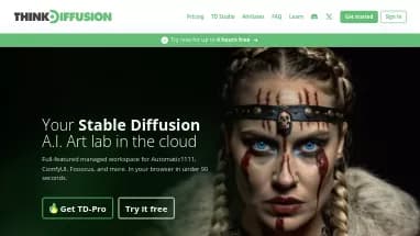 Нейросеть ThinkDiffusion - Генерация изображений,No Code/Low Code