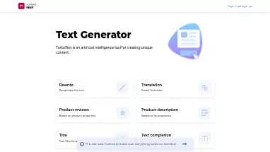 Нейросеть TurboText - Копирайтинг,SMM,Генерация текста,Генерация изображений
