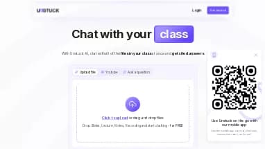 Нейросеть Unstuck AI - Образование,Таблицы и PDF