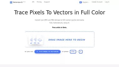 Нейросеть Vectorizer AI - Редактирование изображений