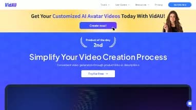 Нейросеть VidAU - Редактирование видео,Маркетинг,Перевод