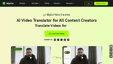 Нейросеть BlipCut AI Video Translator - Перевод,Редактирование видео