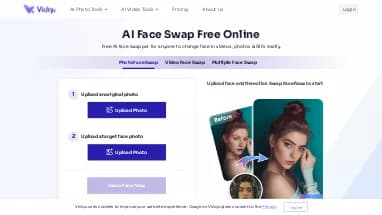 Нейросеть AI Face Swap By Vidqu - Развлечения,Дипфейк