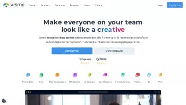 Нейросеть Visme - Маркетинг,Дизайн