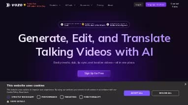 Нейросеть Vozo - Редактирование видео