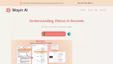 Нейросеть Wayin AI - Суммаризация текста,Продуктивность,Образование,Транскрибация аудио и видео