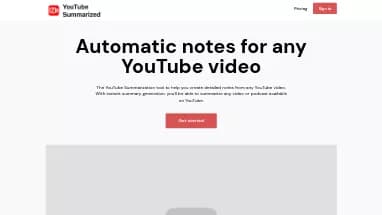 Нейросеть YouTube Summarized - Расширения ChatGPT,Продуктивность,Суммаризация текста,Образование