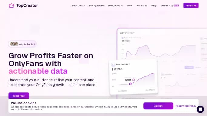 TopCreator — бесплатная нейросеть для маркетинга, для повышения продуктивности, для помощи в автоматизации, для SMM. Бесплатная версия с ограниченным функционалом, есть платные тарифы.
