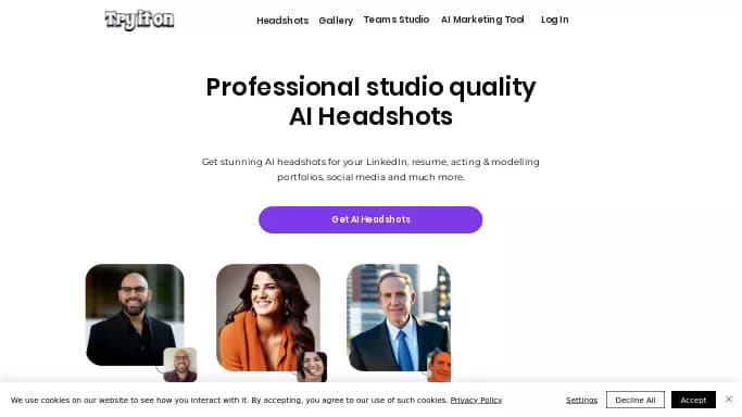 Tryitonai — платная нейросеть для создания аватаров и цифровых 3D персонажей. Бесплатная версия с ограниченным функционалом, есть платные тарифы.