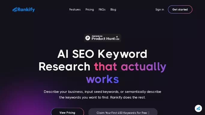 Rankify — платная нейросеть для копирайтинга. Бесплатная версия с ограниченным функционалом, есть платные тарифы.