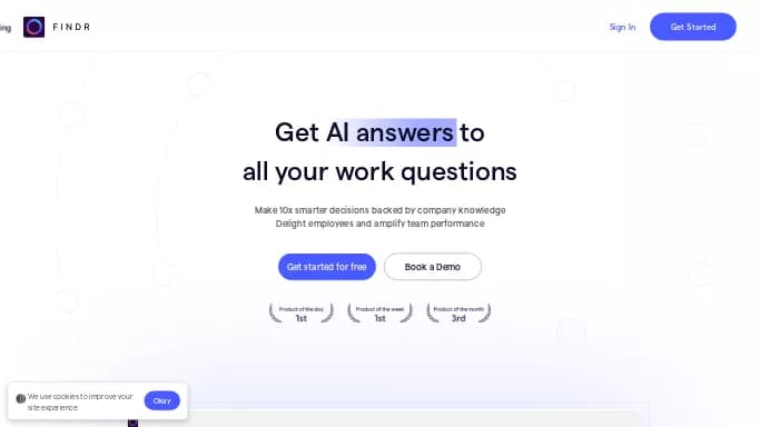 Findr — бесплатная нейросеть для поиска. Бесплатная версия с ограниченным функционалом, есть платные тарифы.