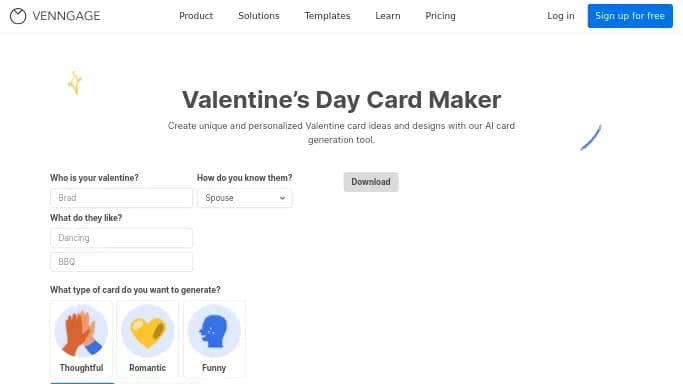 Venngage — бесплатная нейросеть для повышения продуктивности.
