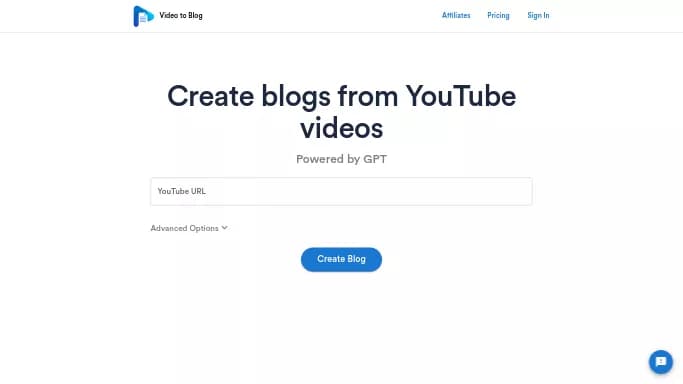 Video To Blog — бесплатная нейросеть для суммаризации текста, для повышения продуктивности, для помощи в образовании, для транскрибации аудио и видео, для копирайтинга. Бесплатная версия с ограниченным функционалом, есть платные тарифы.