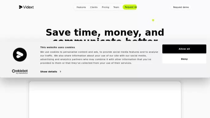Vidext — платная нейросеть для редактирования видео.