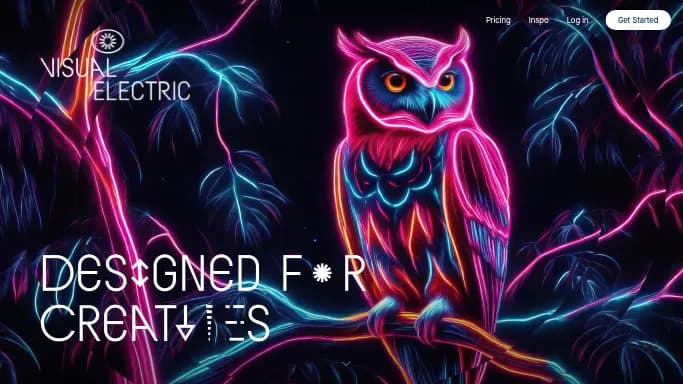 Visual Electric — бесплатная нейросеть для создания изображений. Бесплатная версия с ограниченным функционалом, есть платные тарифы.