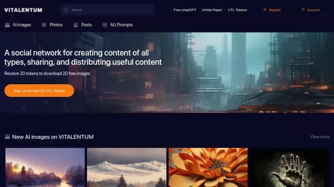 Vitalentim — бесплатная нейросеть для развлечений, для генерации промптов. Бесплатная версия с ограниченным функционалом, есть платные тарифы.