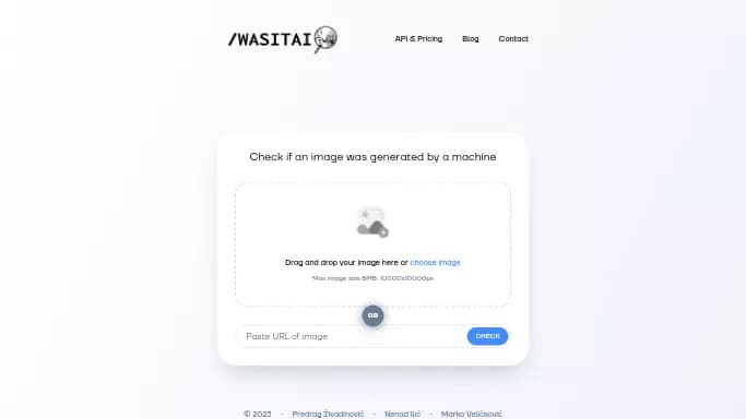 Wasitai — бесплатная нейросеть для определения ИИ, для копирайтинга.
