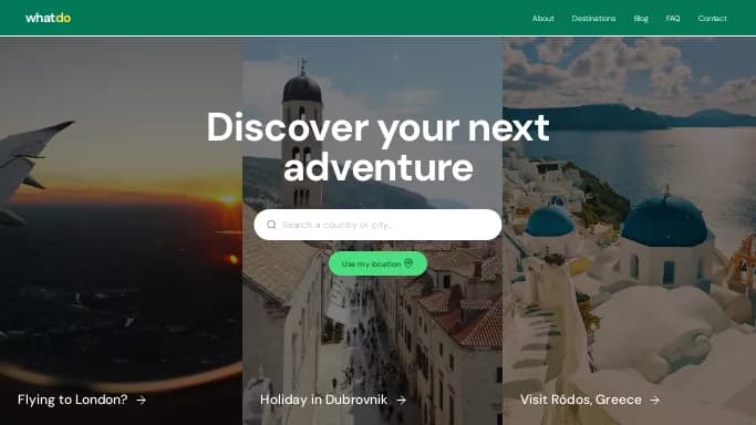 WhatDo — бесплатная нейросеть для путешествий, для SMM, для повышения продуктивности, для помощи в автоматизации.