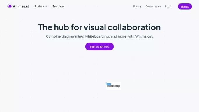 Whimsical — бесплатная нейросеть помогающие в управлении персоналом, для повышения продуктивности. Бесплатная версия с ограниченным функционалом, есть платные тарифы.