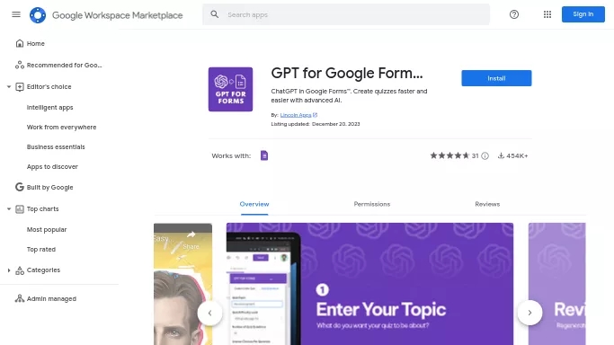 GPT For Google Forms — бесплатная нейросеть для таблиц и PDF. Бесплатная версия с ограниченным функционалом, есть платные тарифы.