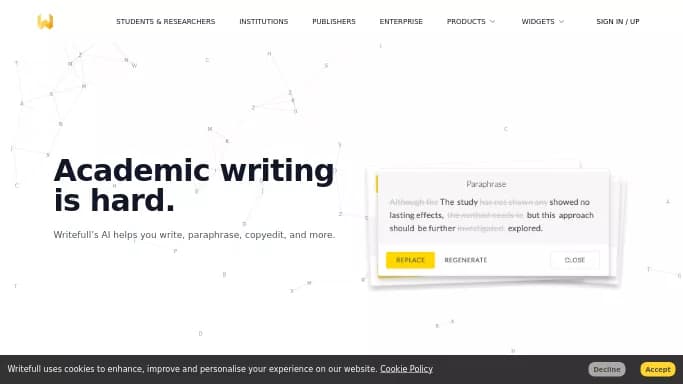 Writefull — платная нейросеть для написания текста.