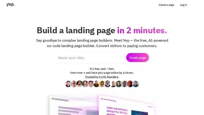 Yep.so — бесплатная нейросеть для маркетинга. Бесплатная версия с ограниченным функционалом, есть платные тарифы.
