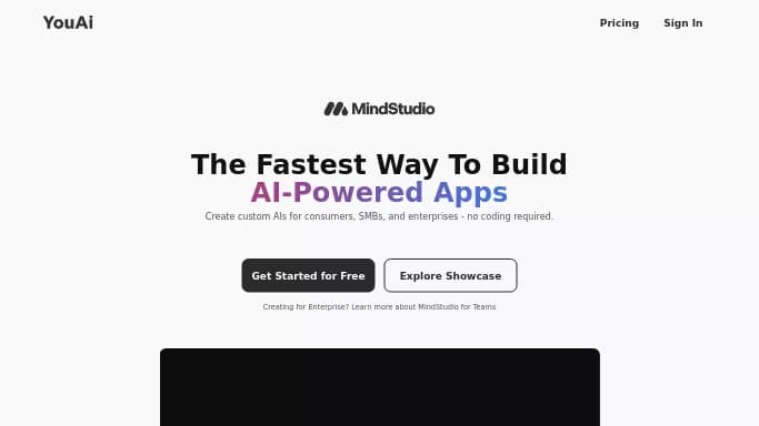 MindStudio by YouAi — бесплатная нейросеть для no Code/Low Code разработки, для дизайна.