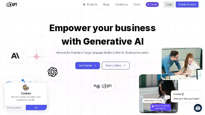 YourGPT — бесплатная нейросеть для маркетинга. Бесплатная версия с ограниченным функционалом, есть платные тарифы.