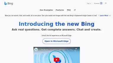 Нейросеть Microsoft Bing - Чат-бот,Поисковик