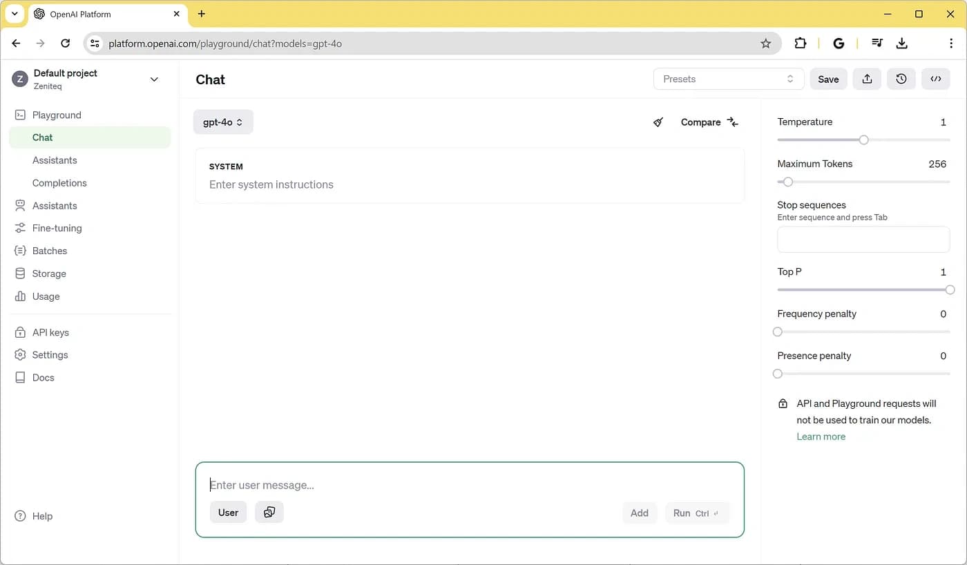 5 БЕСПЛАТНЫХ способов попробовать новую модель GPT-4o от OpenAI. OpenAI Playground