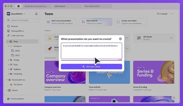 Pitch - нейросеть для создания презентаций