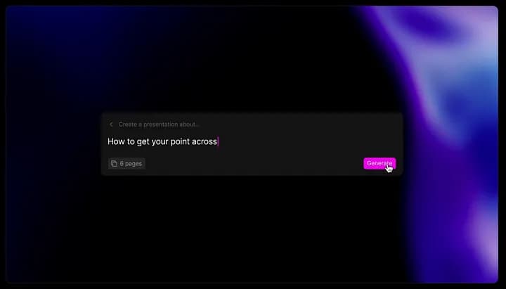 Tome - нейросеть для создания презентаций