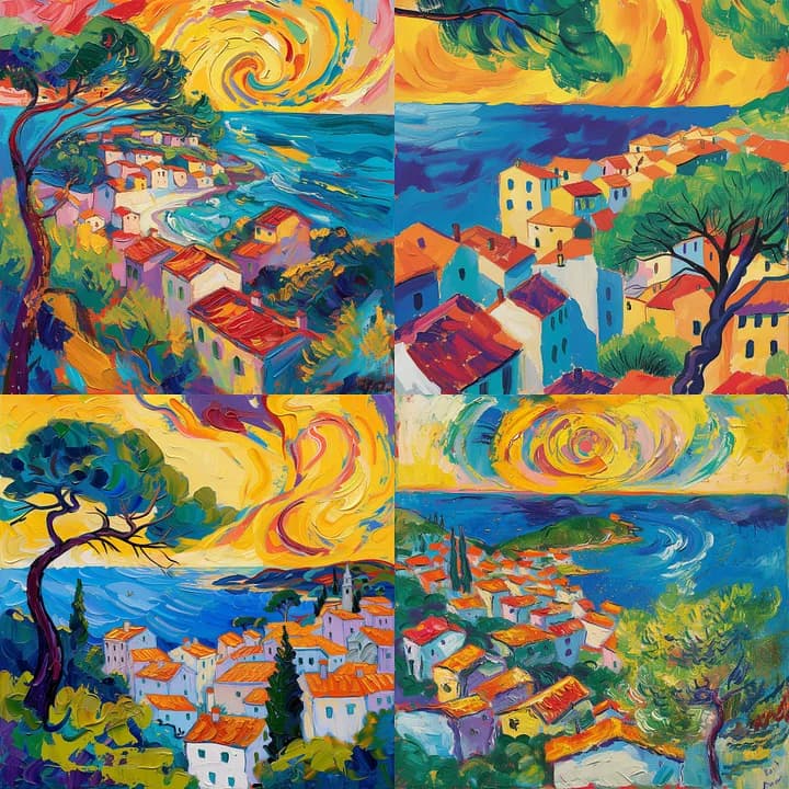 Фовизм. Изображение, созданное нейросетью Midjourney V6