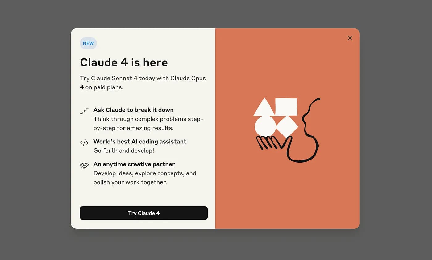 Claude 4 в браузерном чат-приложении