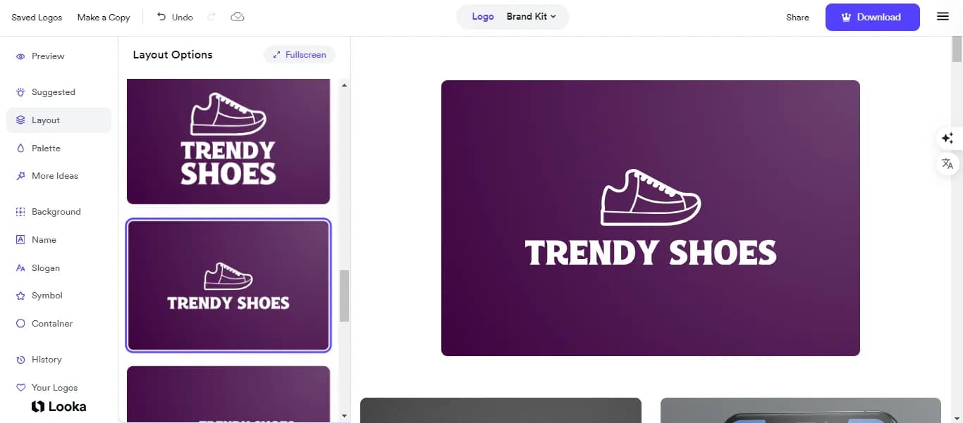 Скриншот Looka