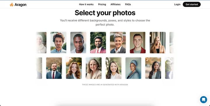 Aragon AI - нейросеть для создание онлайн фото