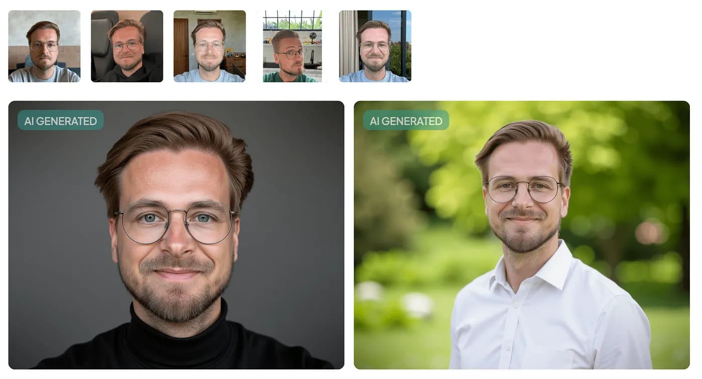 Изображение с сайта AI Headshots Pro