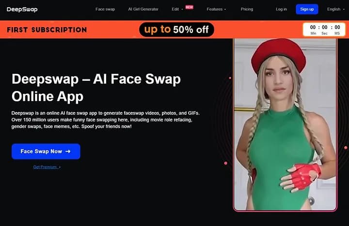 Deepswap — популярная нейросеть раздела девушку